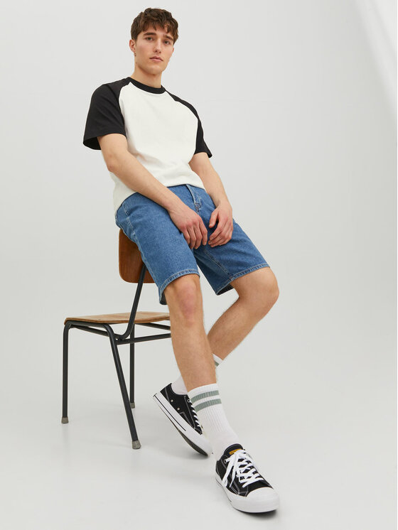 Pantaloncini di jeans 12238939 Blu Baggy Fit