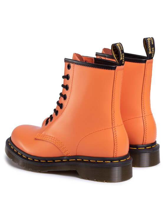 Doc martens orange top boots