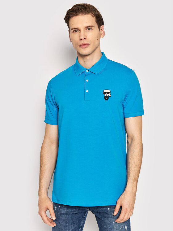 KARL LAGERFELD Polo 745022 521221 Blu Regular Fit - Main Image