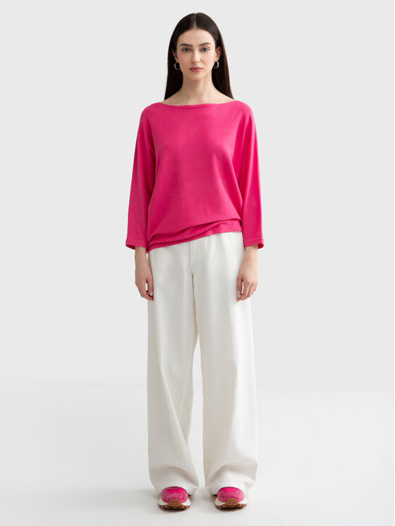 BIG STAR BIG STAR Sweter KIKALIA_601_160 Różowy Comfort Fit