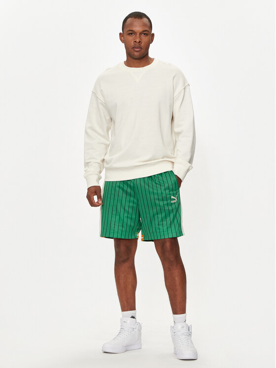 Puma Puma Sportske kratke hlače T7 624394 Zelena Relaxed Fit