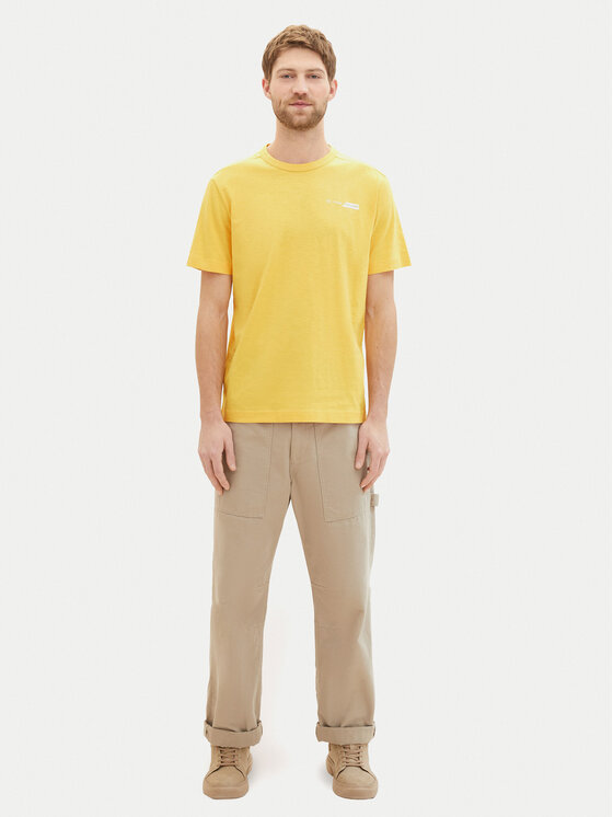 Tom Tailor Tom Tailor T-shirt 1040821 Žuta Regular Fit