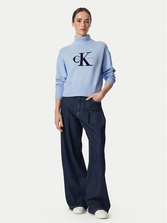 Calvin Klein Jeans Calvin Klein Jeans Golf LV047H329G Niebieski jasny Regular Fit