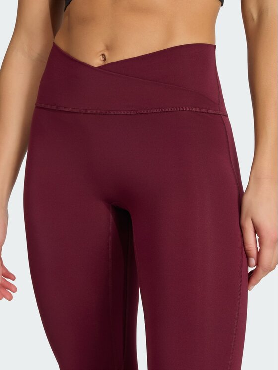adidas adidas Legginsy 158041 Bordowy Fitted Fit