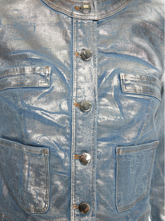 Guess Guess Geacă de blugi W5RN 11D5JS1 Albastru Regular Fit