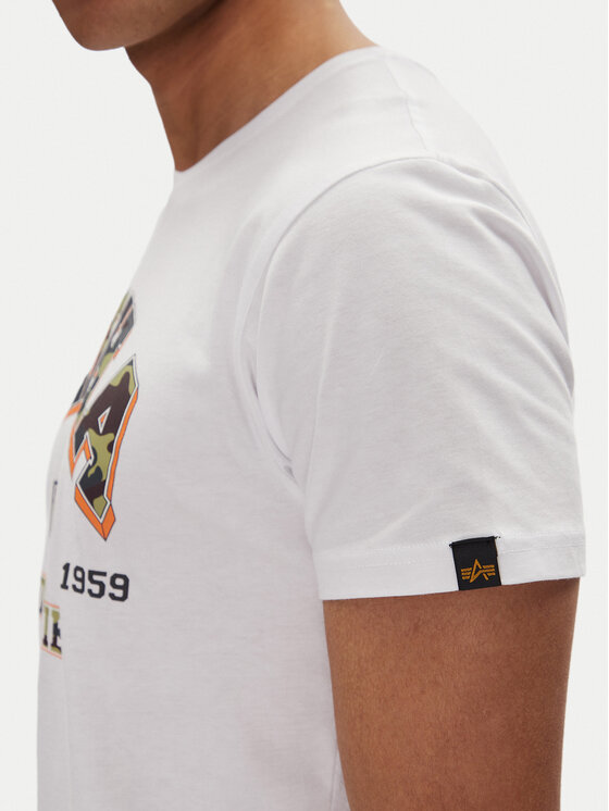 Alpha Industries Alpha Industries T-krekls Small Logo 146511 Balts Regular Fit