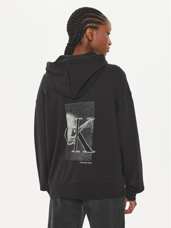 Calvin Klein Jeans Calvin Klein Jeans Світшот Diffused J20J223533 Чорний Regular Fit