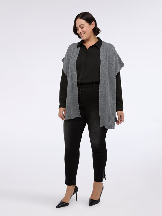 Fiorella Rubino Fiorella Rubino Maglione M028E002014N013 Grigio Over Fit