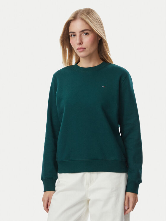Tommy Jeans Tommy Jeans Hanorac DW0DW19959 Verde închis Regular Fit