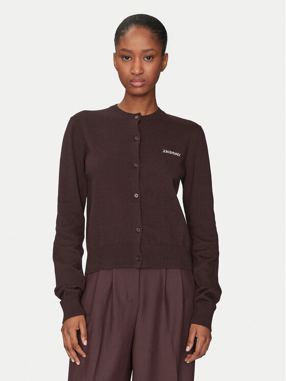 2NDDAY Cardigan Vinny 2251341408 Marrone Regular Fit, taglia : S