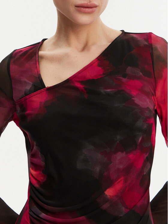 DKNY DKNY Cocktail obleka DD4KU42A Črna Slim Fit