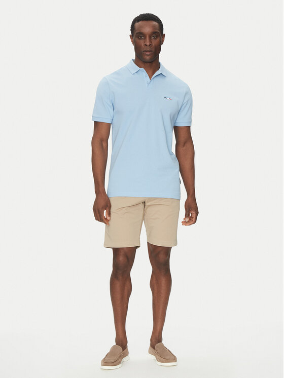 Hechter Paris Hechter Paris Polokošile Pique H-Eco 74004 151902 Světle modrá Regular Fit