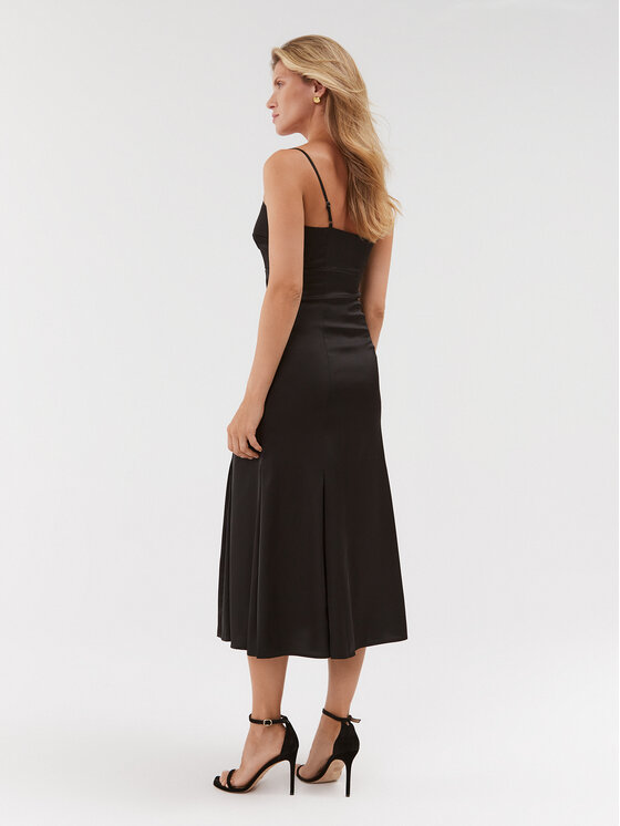 Guess Guess Sukienka koktajlowa W3BK0T WEFC2 Czarny Regular Fit