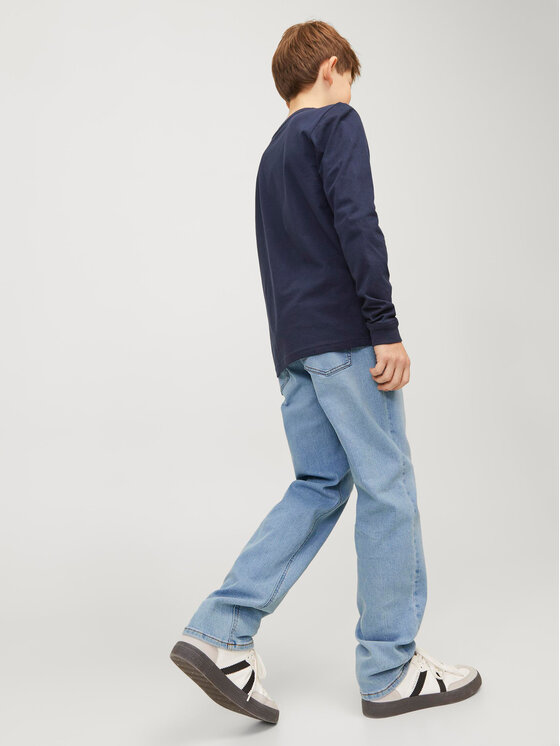 Jack&Jones Junior Jack&Jones Junior Jeans hlače Glenn 12249054 Modra Slim Fit