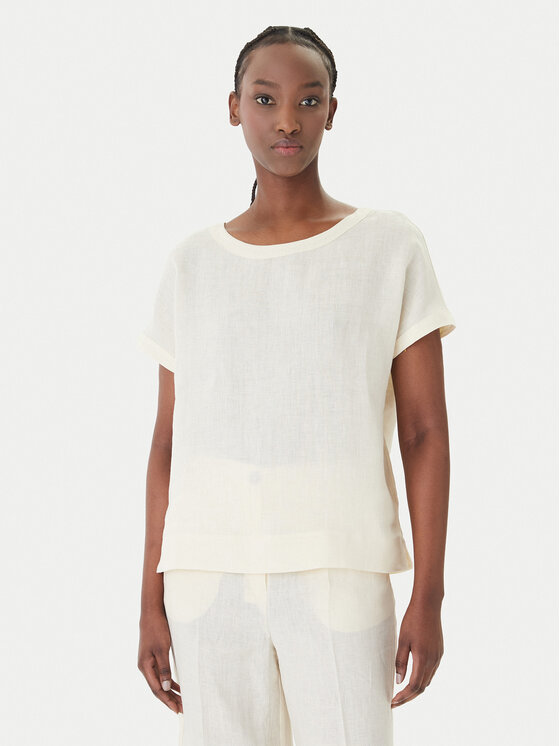 Marella Marella T-shirt Geyser 2615111132 Écru Regular Fit