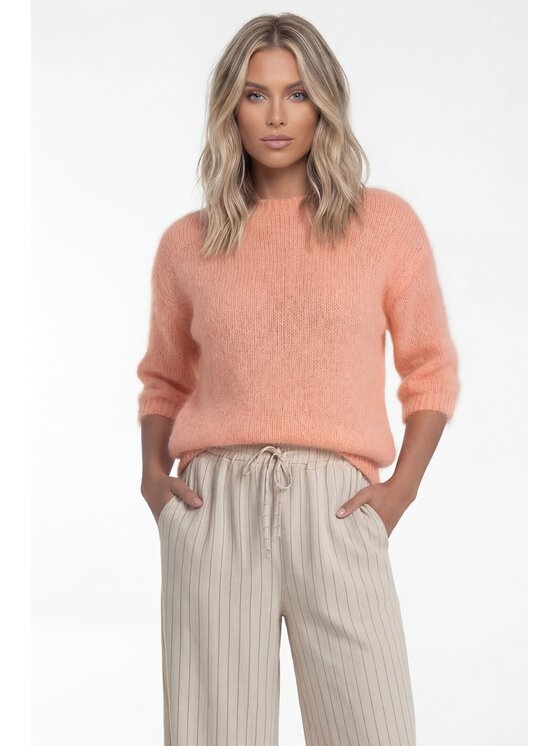 FIGL FIGL Sveter M1329 Oranžová Regular Fit