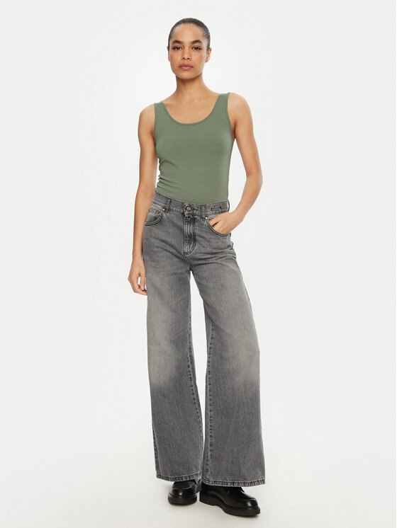 Vero Moda Vero Moda Top Lulu 10326294 Zielony Regular Fit