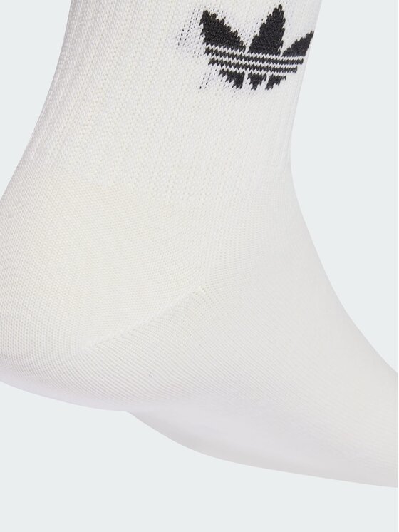 adidas adidas Skarpety długie 3-STRIPES CREW SOCKS 10 PAIRS Biały