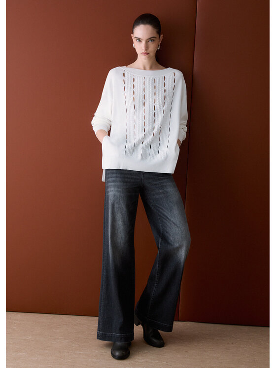 Liu Jo Liu Jo Maglione CF6002MS55NX0256 Bianco Regular Fit