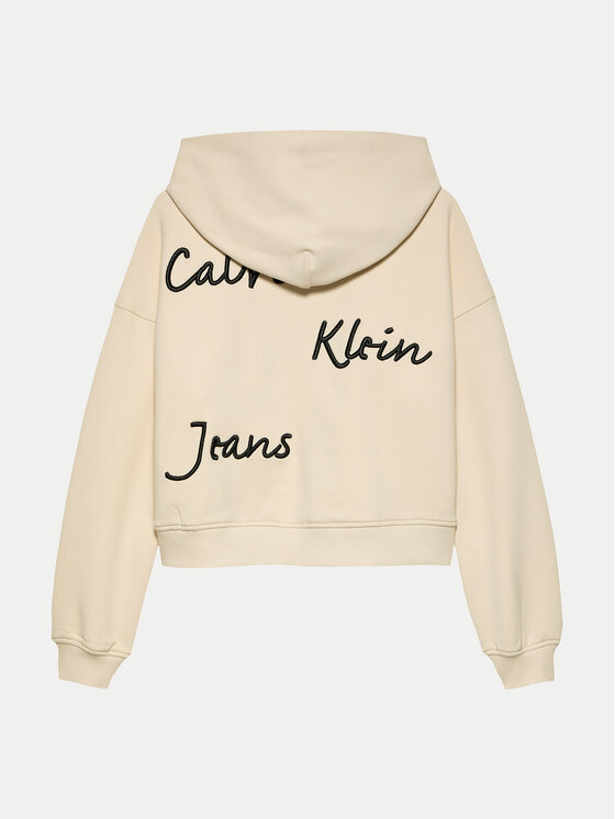 Calvin Klein Jeans Calvin Klein Jeans Majica dugih rukava IG0IG02747 Bež Regular Fit
