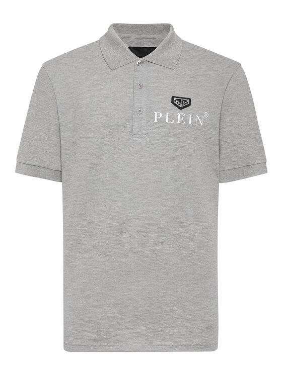 PHILIPP PLEIN PHILIPP PLEIN Polokošeľa 9553 Sivá Slim Fit