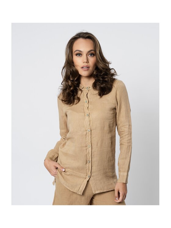 ACANFORA ACANFORA Koszula 3675-CAM Brązowy Regular Fit