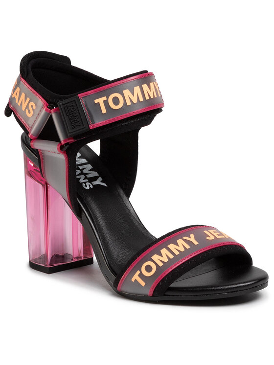 Tommy Jeans Sandali Pop Color Heeled Sandal EN0EN00846 Nero • Modivo.it