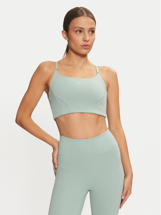 4F 4F Sportski grudnjak 4FWAW24USBAF143 Zelena