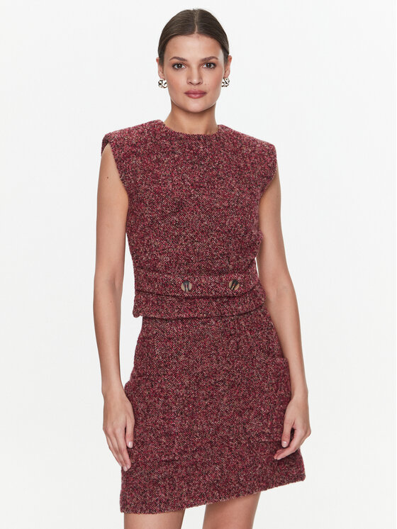 Remain Remain Marškinėliai Cilie RM1840 Vyšninė Regular Fit