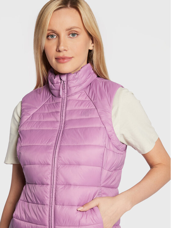 4F 4F Bezrękawnik H4Z22-KUDP001 Fioletowy Regular Fit