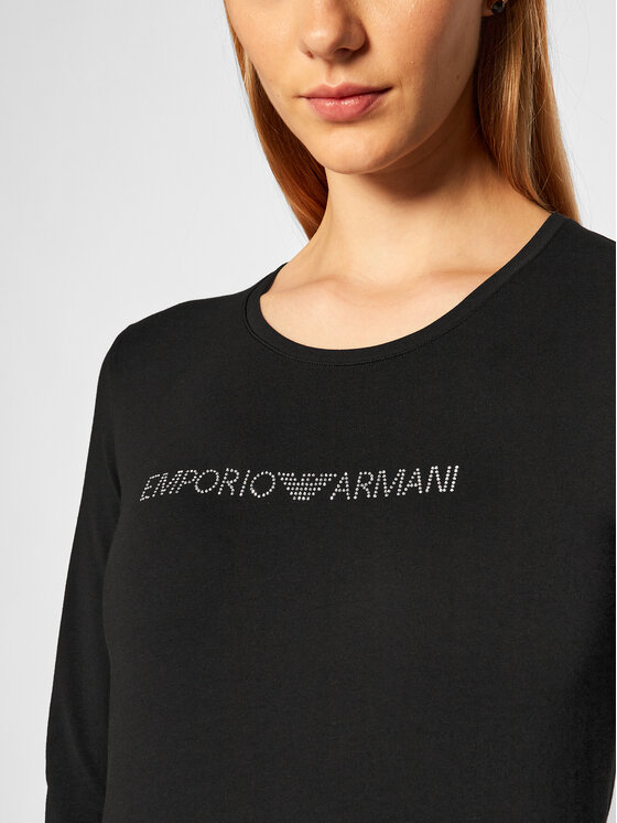 Emporio Armani Underwear Emporio Armani Underwear Bluză 163229 0A263 00020 Negru Slim Fit