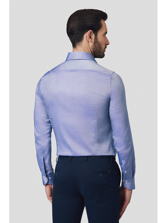 Lancerto Lancerto Koszula Koszula Granatowa Bawełniana Slim Romina KO051125000001 Granatowy Slim Fit
