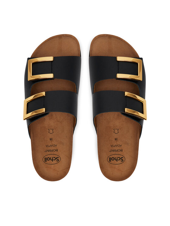 Scholl Scholl Plätud Mules Black Monterey 2 Straps Ad F305841004 1004 Must