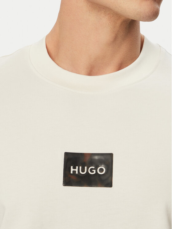 HUGO HUGO Póló Dumeon 50557445 Krém Regular Fit