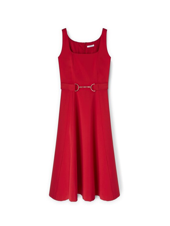 Motivi Motivi Vestito da giorno 7030Q003439N016 Rosso Flared Fit