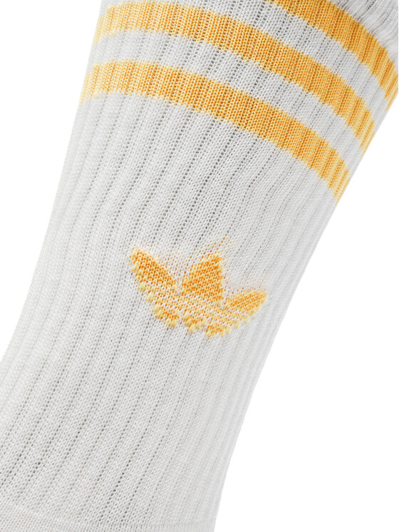 adidas adidas Σετ 3 ζευγάρια ψηλές κάλτσες unisex IX7504 Λευκό
