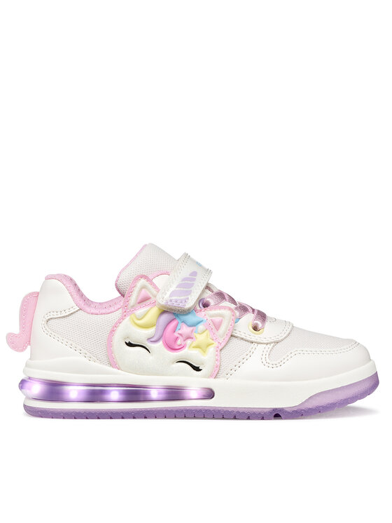 Geox Geox Sneakersy J Sketlite Girl J65NWB 0EWBC C0406 M Bílá