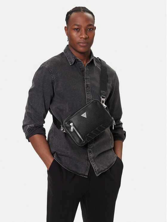 Guess Guess Мъжка чантичка HMTOLG P5429 Черен