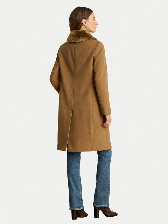 LAUREN RALPH LAUREN LAUREN RALPH LAUREN Vuneni kaput 297P04148002 Smeđa Straight Fit