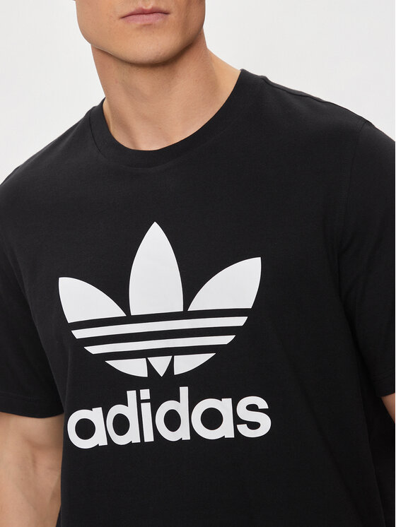 adidas adidas Marškinėliai Adicolor Classics Trefoil T-Shirt IA4815 Juoda Regular Fit
