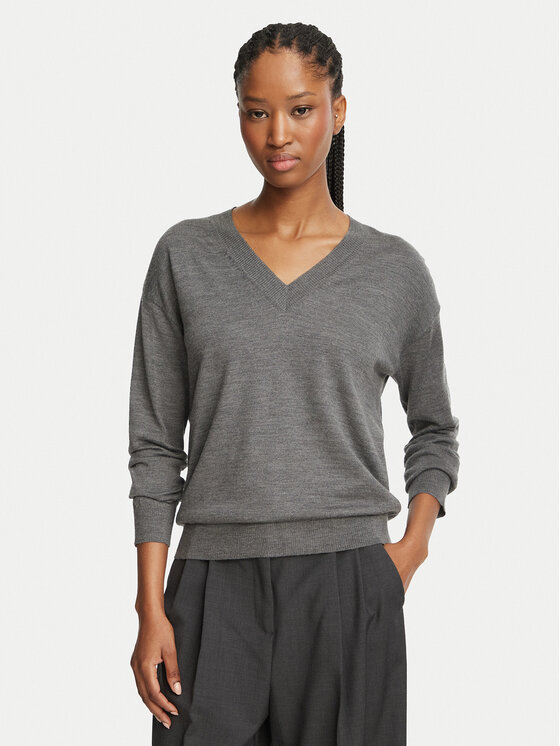 Weekend Max Mara Weekend Max Mara Sweter Fiocchi 2625366062 Szary Regular Fit