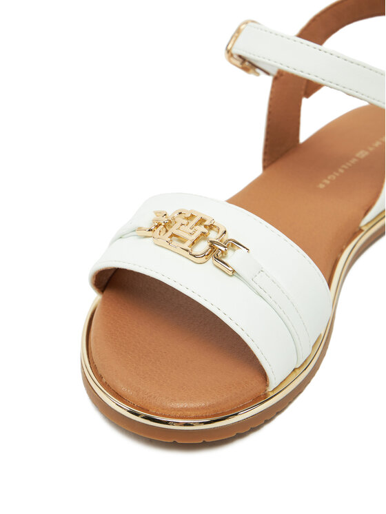 Tommy Hilfiger Tommy Hilfiger Sandały Sandal T3A2-33778-0326 M Biały