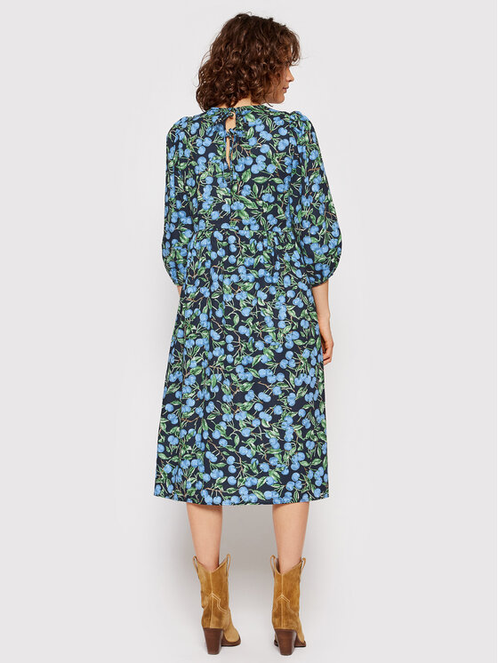 Pieces Pieces Sukienka codzienna Jessi 17127537 Granatowy Regular Fit