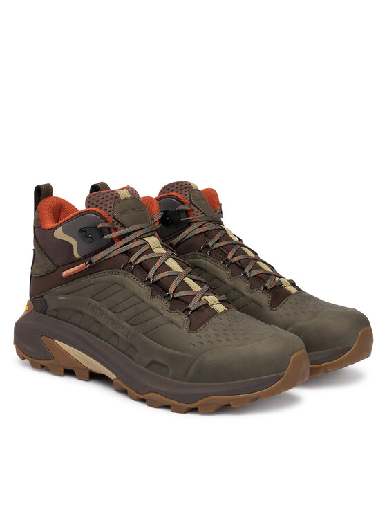Merrell Merrell Trekkingi Moab Speed 2 Leather MID Waterproof J037781 Zielony