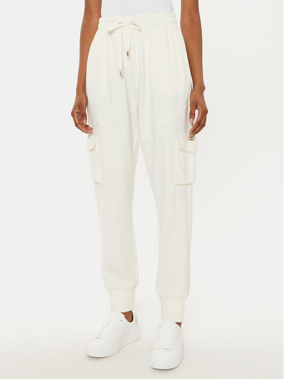 Liu Jo Liu Jo Спортивні штани TA5043 JS182 Écru Regular Fit