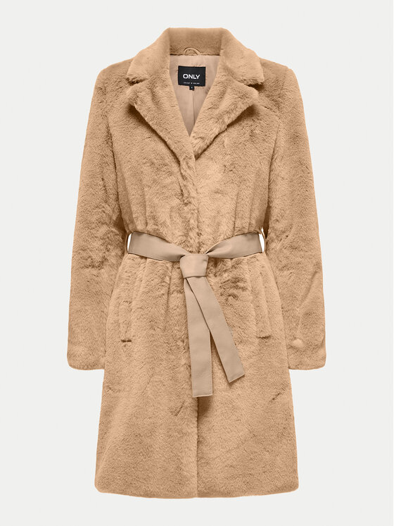 ONLY ONLY Pelliccia Vida 15322103 Beige Regular Fit