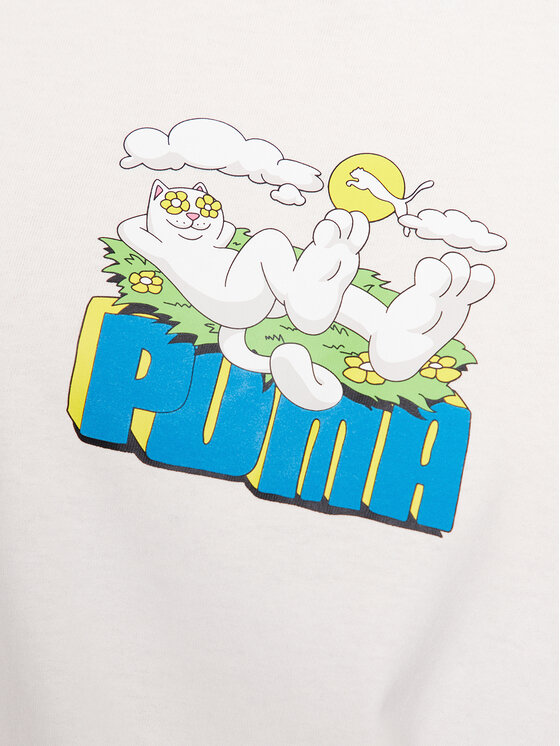 Puma Puma T-Shirt Puma X Ripndip 622196 Εκρού Relaxed Fit