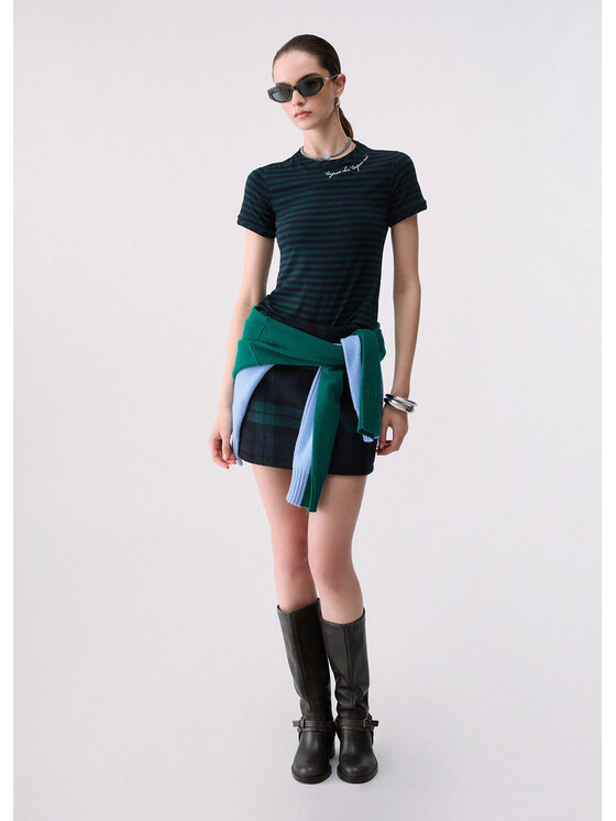 Liu Jo Liu Jo T-shirt WF6439J3988D3050 Verde Slim Fit