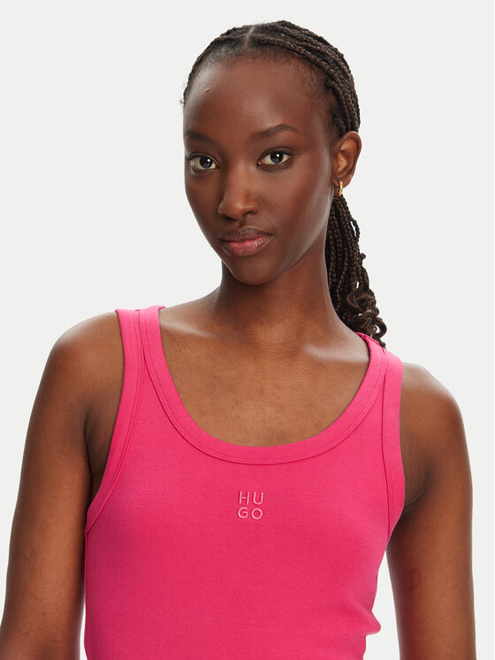 HUGO HUGO Top Datamia 50514489 Růžová Slim Fit