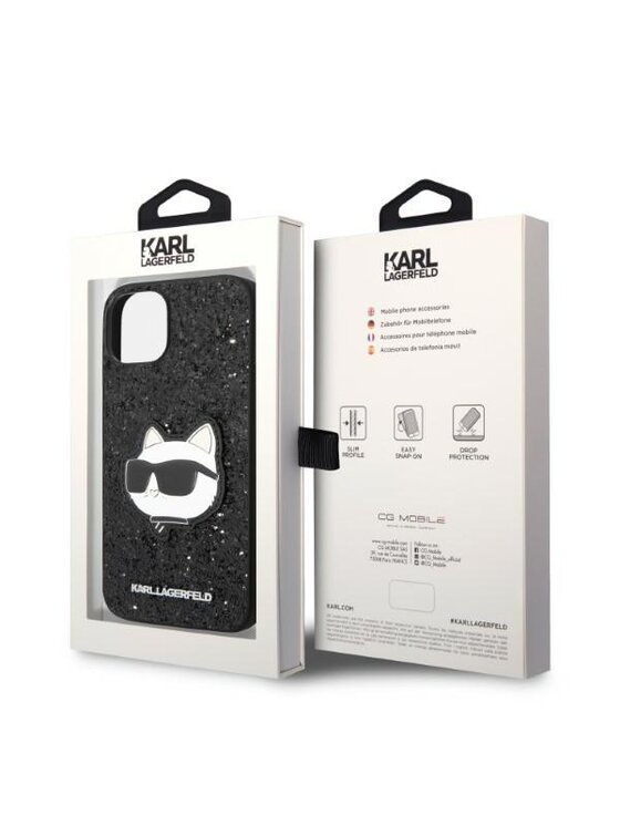 KARL LAGERFELD KARL LAGERFELD Etui na telefon iPhone 14 Plus Czarny